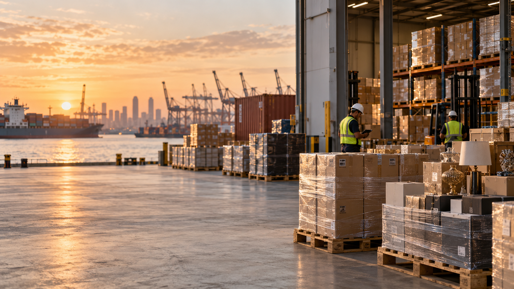 Supplier inventory and port logistics